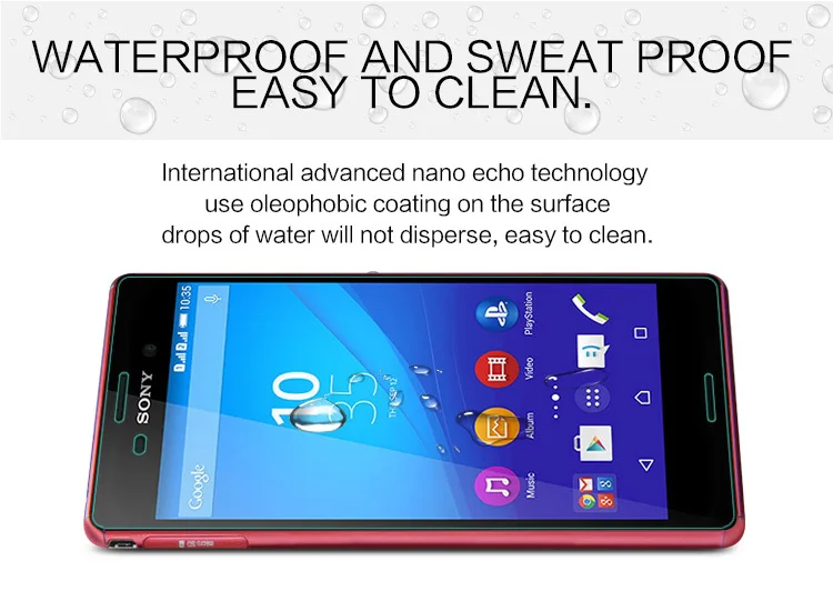 Передняя + задняя для Sony Xperia M4 Aqua E2303 E2353 E2306 E2333 E2363 E2312 Премиум Закаленное стекло