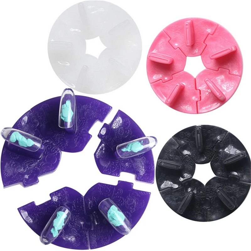 1 шт. Пластик ногтей Книги по искусству салон Инструменты советы Дисплей практика