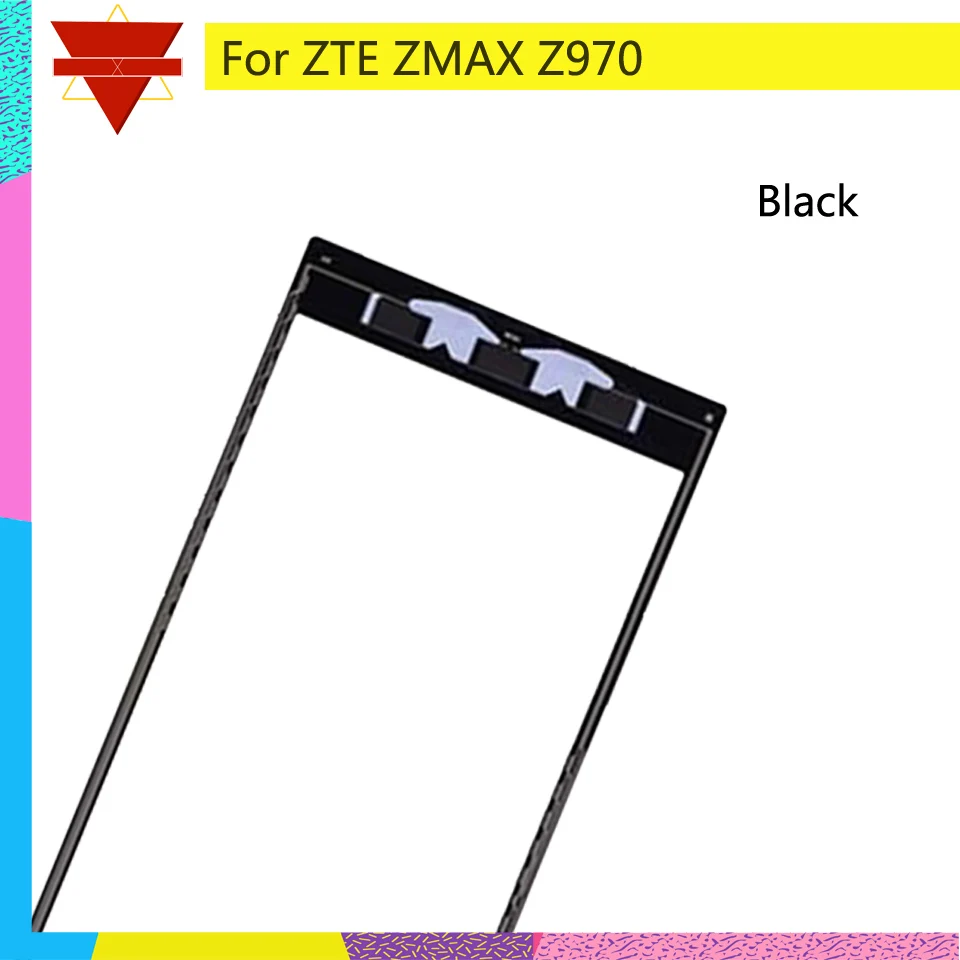 

10Pcs/lot Touch Screen Digitizer For ZTE ZMAX Z970 970 Touch Panel Touchscreen Lens Front Glass Sensor NO LCD Z970 Replacement