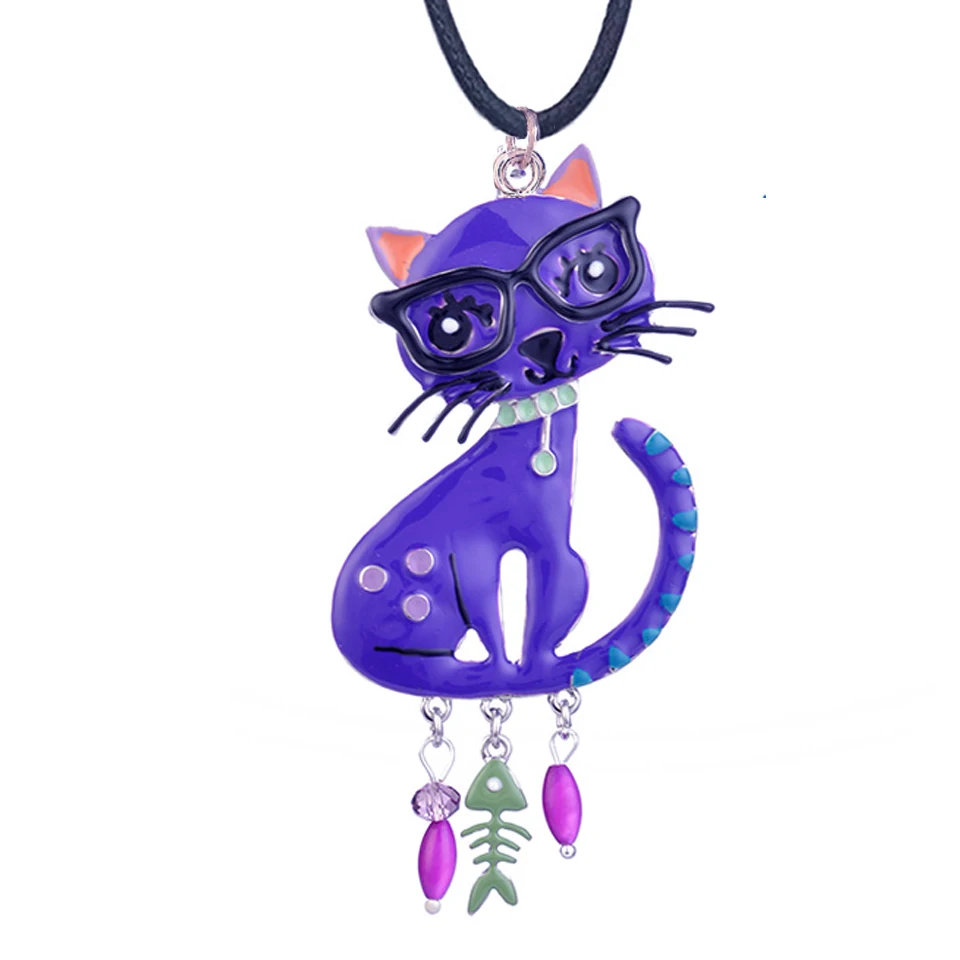 Подвеска D & Rui для женщин розовая эмалированная длинная веревочная цепочка в виде