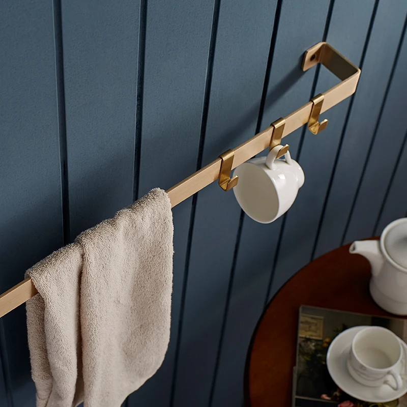 

Gold Nordic Wall Decoration kitchen Magazine Storage Holders Racks Brass copper Modern Design tower Hanger for corridor Rails
