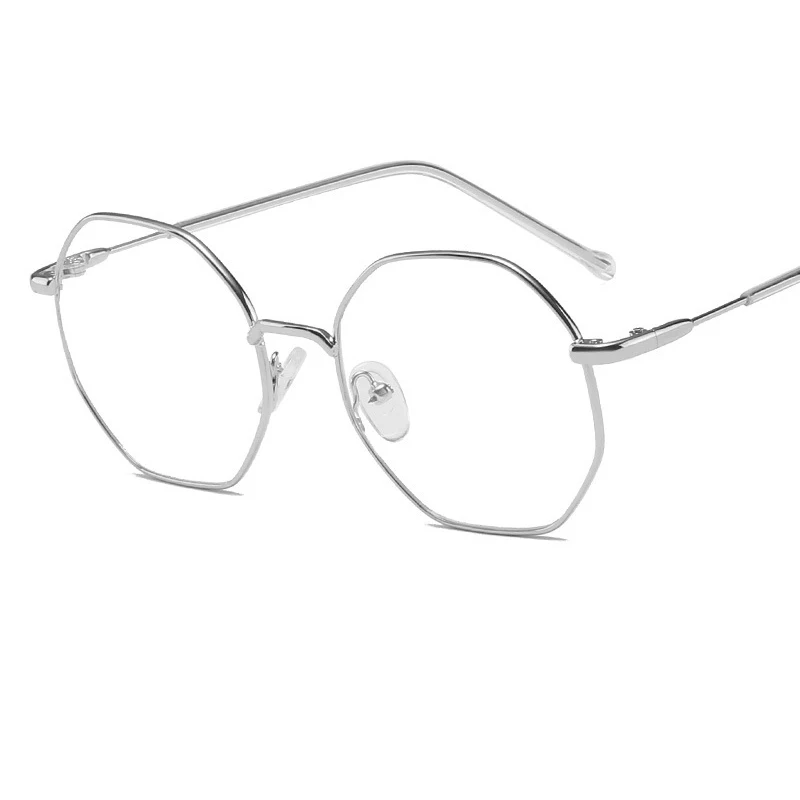 Новая металлическая плоская зеркальная Студенческая литературная оправа для