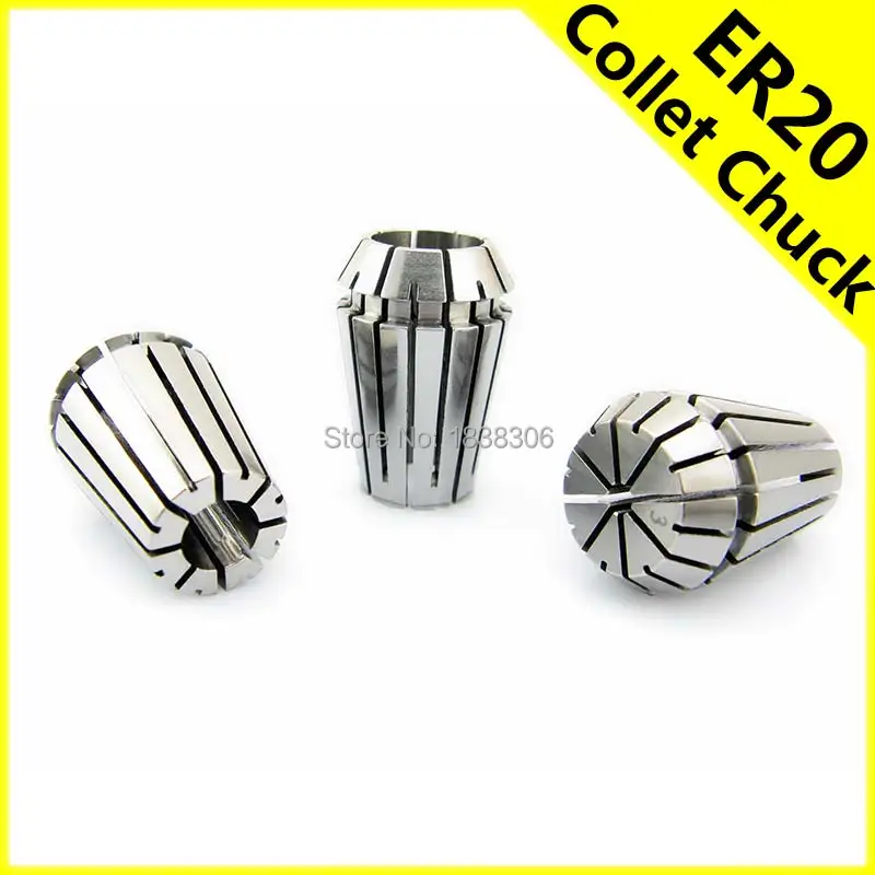 ER ER20 Collet Chuck Spring collets set Adapter Clamp Drill Bit Endmill milling cutter Cutting Tool PCB DIY Tools 1pcs