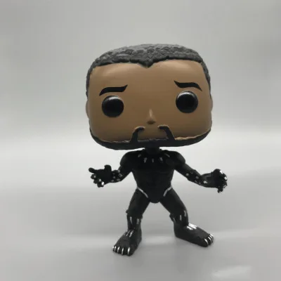 Black panther NO BOX Marvel Мстители 3 Бесконечность войны танос Капитан Америка Железный человек фигурка игрушка Тор Черная пантера ПВХ Модель Куклы - Цвет: Black panther NO BOX