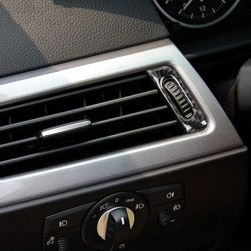 SRXTZM для BMW E60 2004 2010 5 серия углеродное волокно внутренняя отделка центральный
