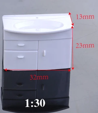 30 scale 5 шт. 1:25 1:30 мини кукольный домик, имитация мебели ручной Habinet миниатюрная ванная комната ролевые игры игрушки детские игрушки «сделай сам» - Цвет: 30 scale