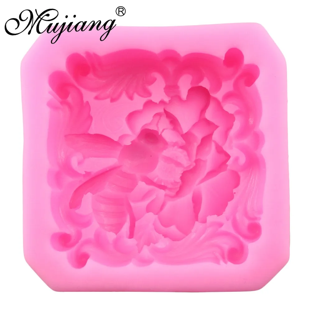 Силиконовая форма для мыла Mujiang медовые пчелы полимерная глина формы свечей