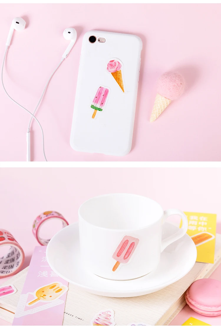 45 шт./кор. летние kawaii бумажная наклейка для творчества декоративные наклейки дневник, фотоальбом скрапбукинг планировщик этикетка стикер для канцелярских товаров
