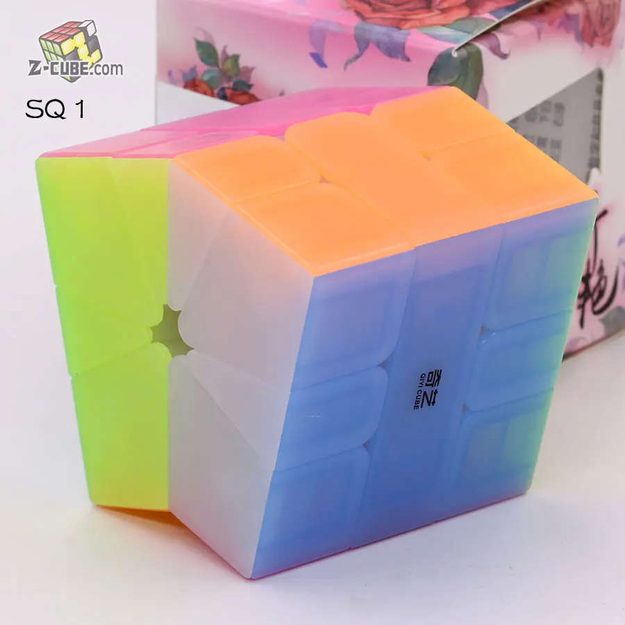 Magic cube Puzzle QiYi 2x2 3x3 4x4 5x5 странной формы Пирамида перекос Marstermorphix SQ1 квадратный-1 брелок прозрачные cube