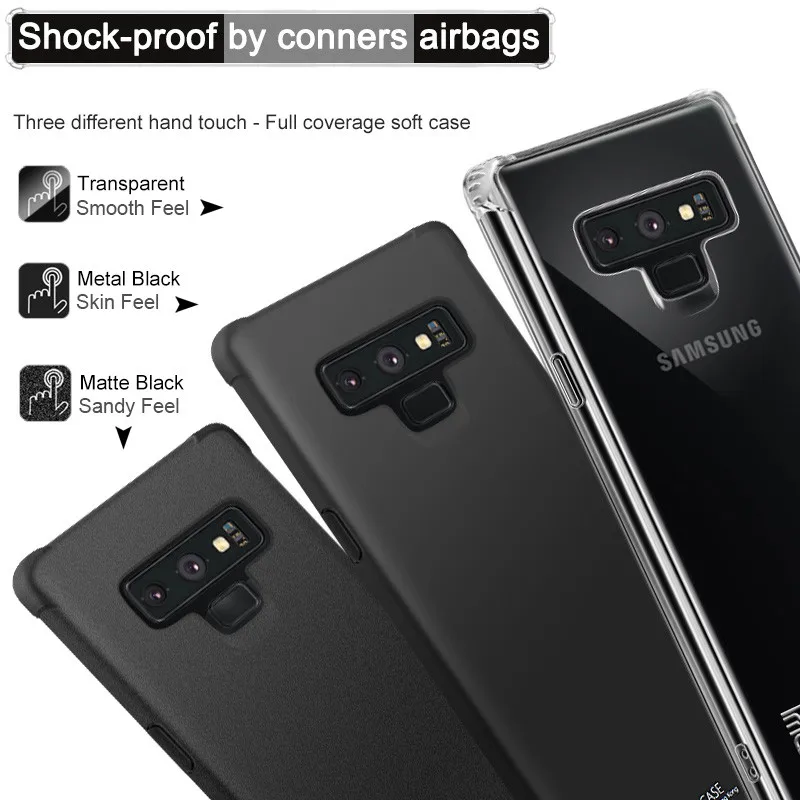 IMAK Для Samsung Galaxy Note 9 ТПУ чехол для S9 Plus с анти взрывом мягкая защита подушка