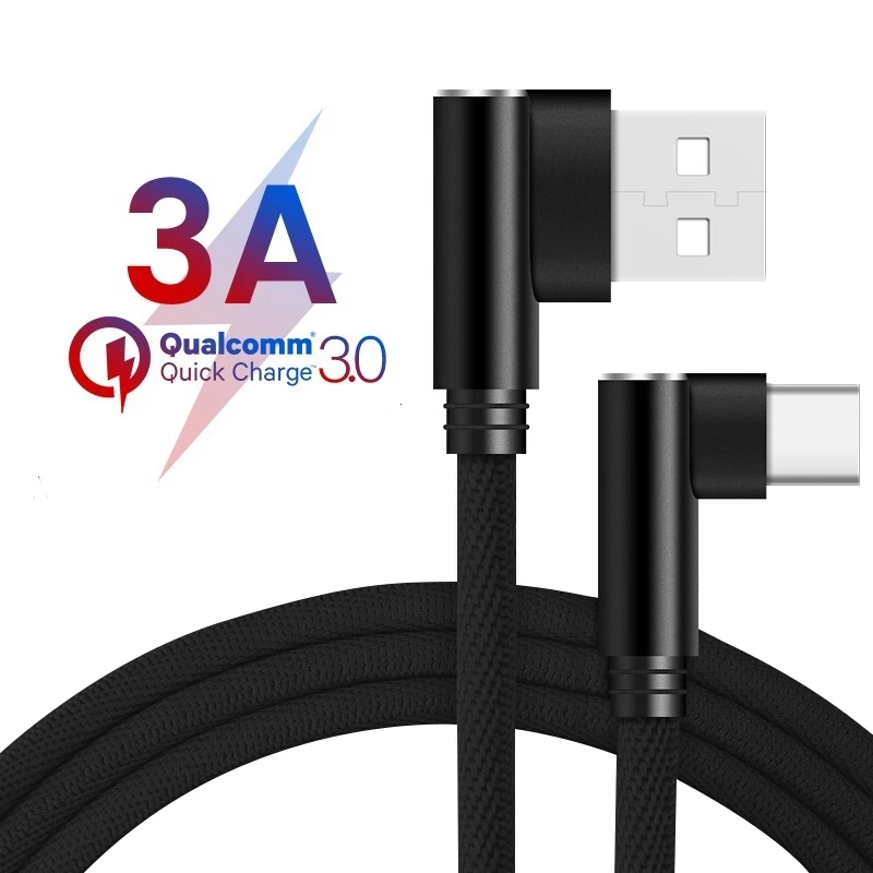 Кабель USB Type C 3m для Samsung Xiaomi Oneplus 7 Pro 6t 6 быстрая зарядка мобильного телефона USBC Type-c