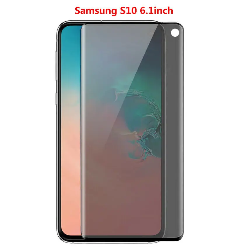 6D изогнутое полное Защитное стекло для сохранения личной информации для samsung Galaxy Note 10 Plus S10 Plus S10E S10+ 9H покрытие из закаленного стекла с антишпионскими бликами - Цвет: S10
