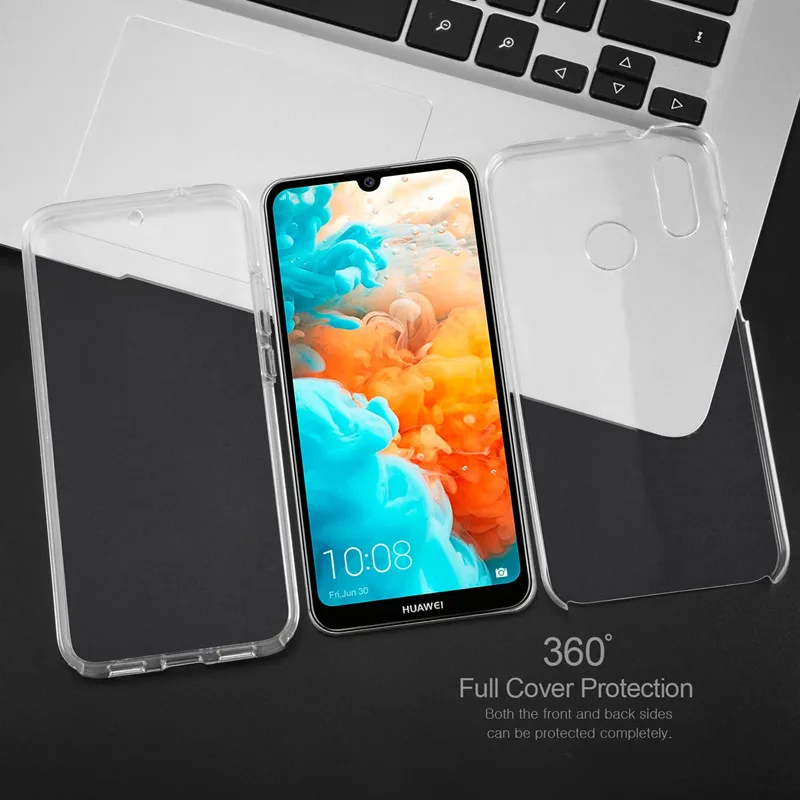 Двойной Мягкий силиконовый чехол для Huawei P30 P20 Lite P Smart Plus Y9 Y7 Y6 Pro 2019 Mate 20 Honor 10 Nove 2i 3e