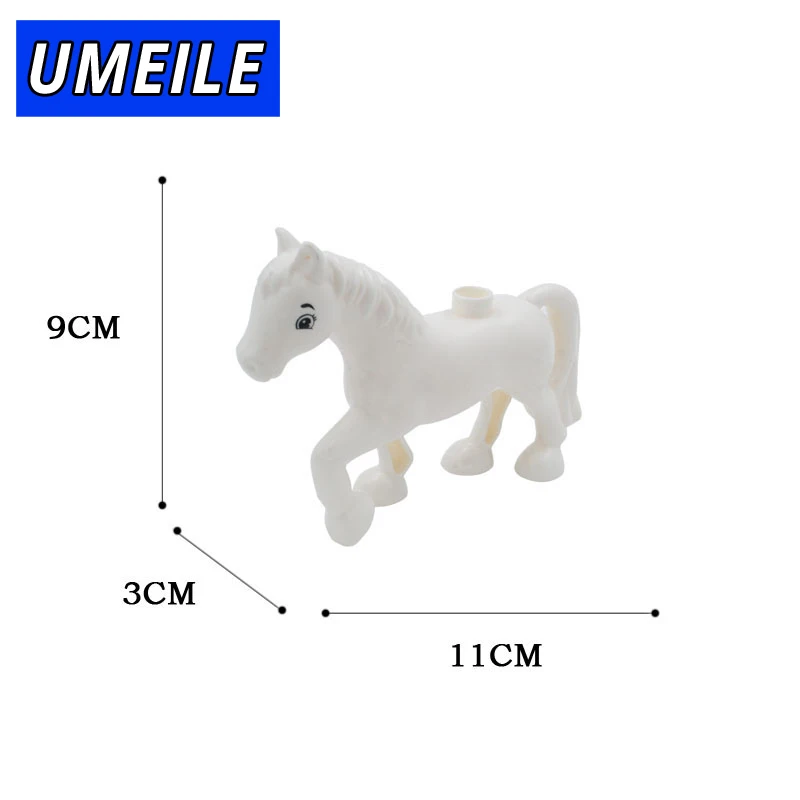 UMEILE 1 шт. строительные Большие Частицы Блоки Игрушки Животные Сделай Сам набор