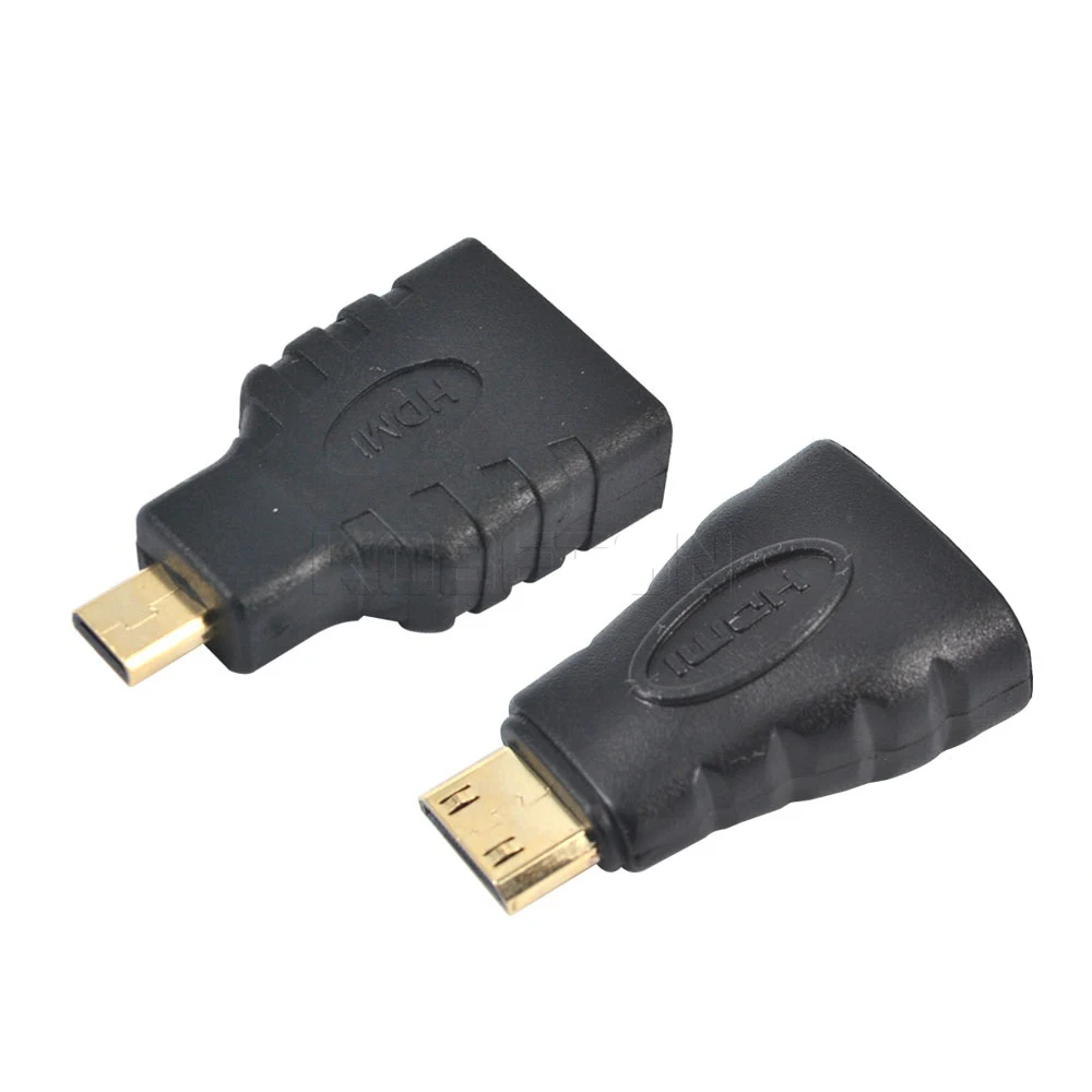 1080P HDMI-совместимый с Micro + 2 шт. конвертер позолоченным HD удлинителем адаптер