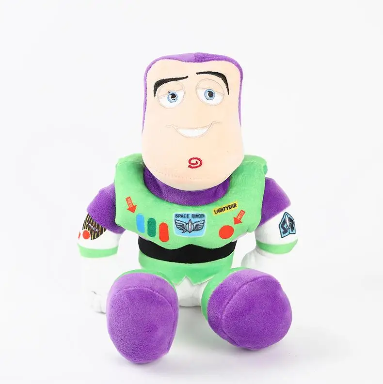 buzz 2 шт./лот 20 см История игрушек Вуди и Базз Лайтер плюшевые игрушки куклы Мягкие игрушки для детей день рождения рождественские подарки - Цвет: buzz
