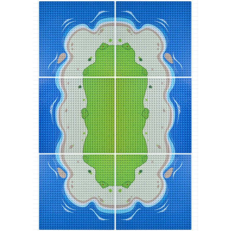 Seabeach Baseplate 32x32 маленькие точки наборы строительных блоков базовая пластина доска