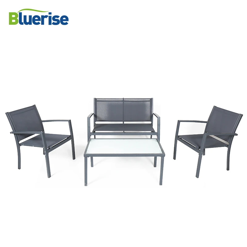 BLUERISE открытый патио садовый набор мебели коррозионностойкая стальная рама