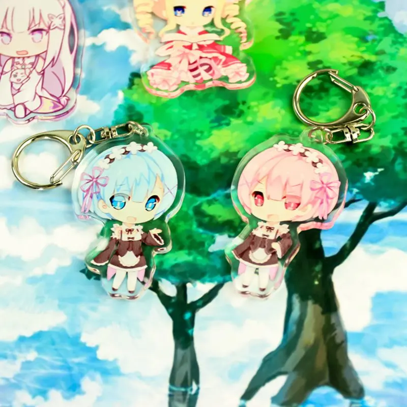 Брелки для ключей с надписью Re Zero Kara Hajimeru Isekai Seikatsu | Украшения и аксессуары