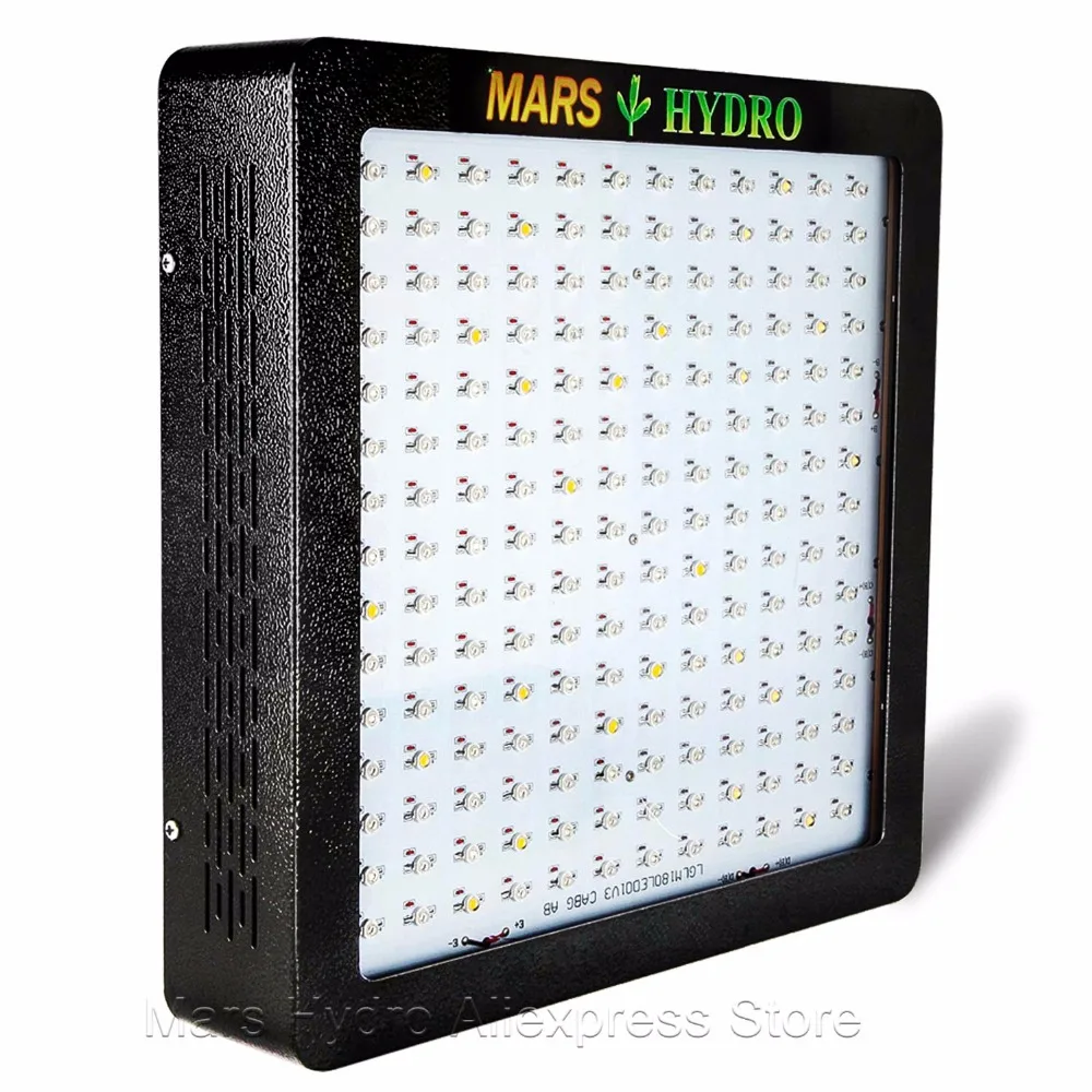 Mars II 900W светодиодный светильник для выращивания с полным спектром+ 1680D коробка 120x120x200 см тент для выращивания гидропоники