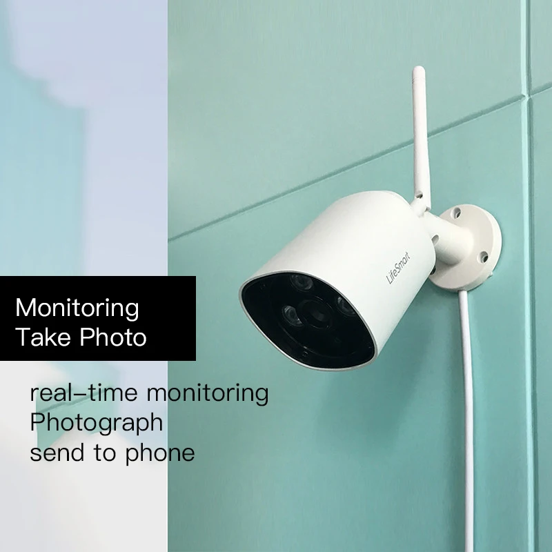 Lifesmart Outdoor Wireless IP Camera 1080P Night Vision IP66 Waterproof Motion Detection Cameras Smart Remote Controll | Безопасность и