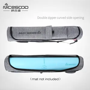 Сумка для йоги с двойной молнией, водонепроницаемый многофункциональный карманный Коврик для йоги, танцевальный коврик, посылка, спортивный ранец, рюкзак для фитнеса, коврик, чехол