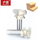 Фрезы HUHAO с хвостовиком 12 дюйма, 1 шт., для древесины, двойные насадки для деревообработки, инструменты с двумя канавками, Концевая фреза, резка по дереву