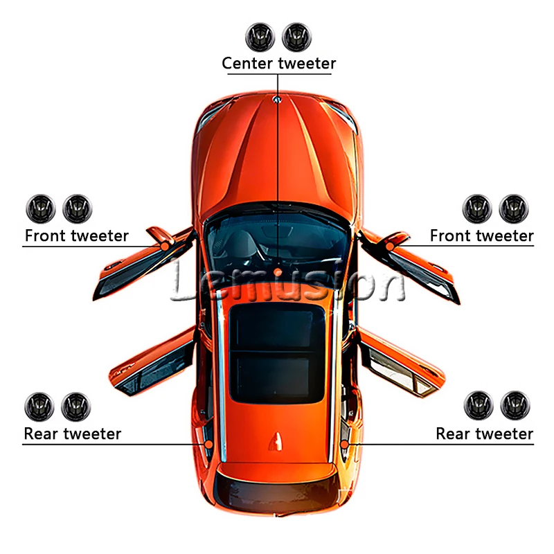 Автомобиль Стайлинг 1 пара модифицированный автомобиль аудио Динамик Шелковый