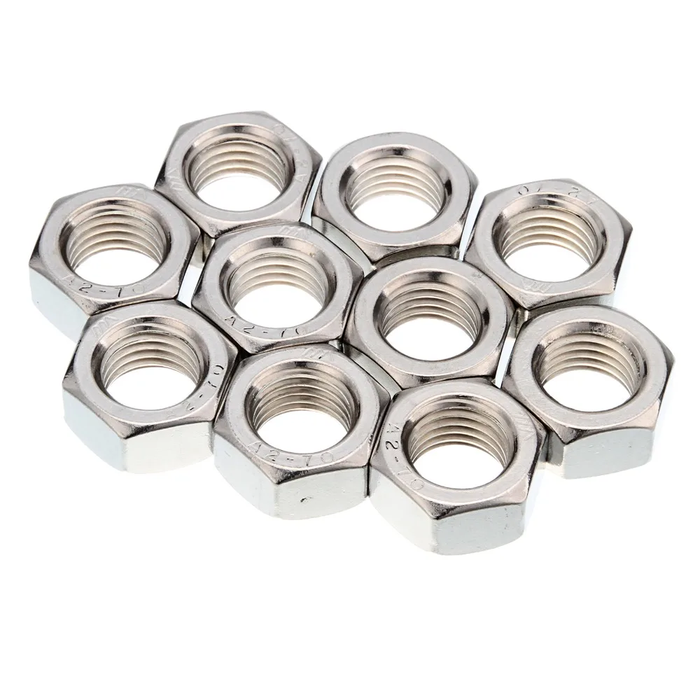 

10pcs M20 Nuts A2 Stainless Steel Hex Nuts To Fit Our Bolts and Screws