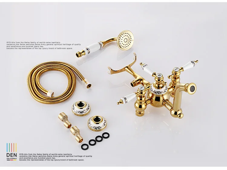 Роскошный современный отдельно стоящий наполнитель для ванной с двойным крестом