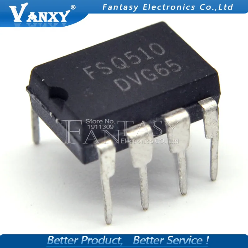 10 шт. FSQ510 DIP7 DIP| |