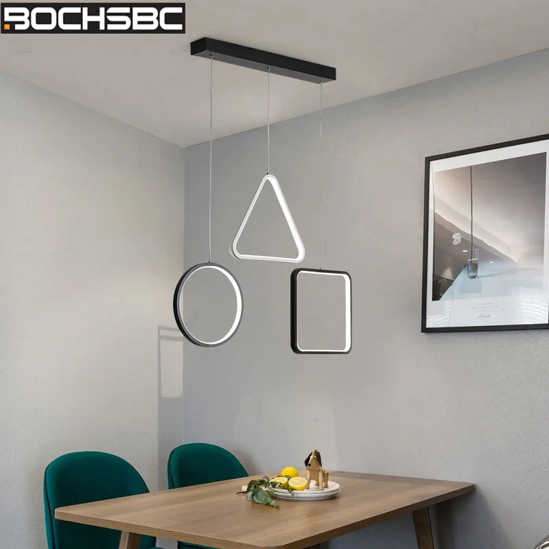 Простая Светодиодная лампа BOCHSBC алюминиевая фотолампа современный абажур из ПВХ