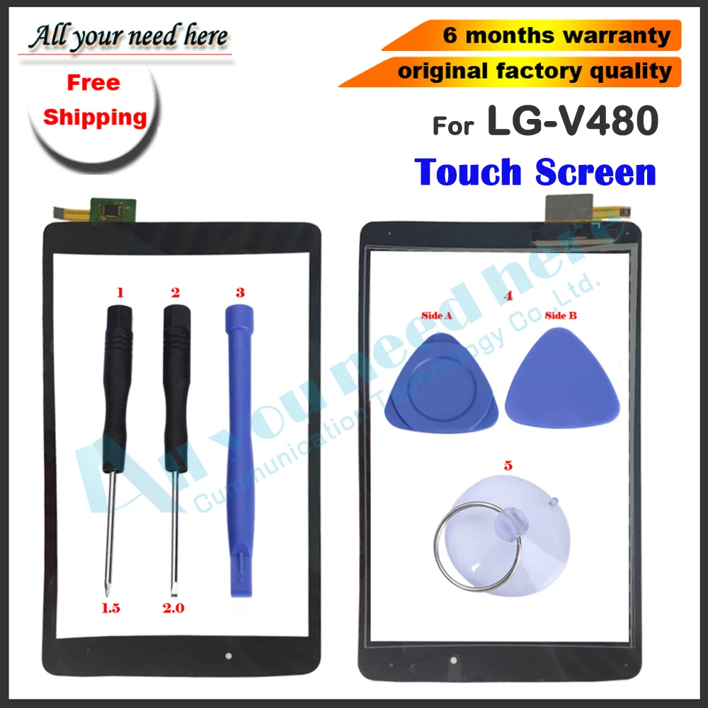 8 ''для LG G Pad F 0 V480 V490 дигитайзер Сенсорная панель экрана для замены планшетного
