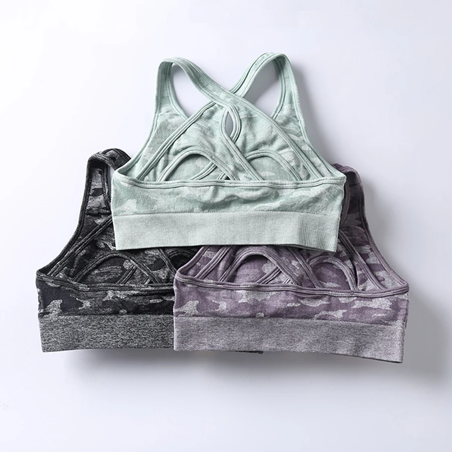 Женский бесшовный спортивный костюм BINAND Camo для занятий фитнесом и