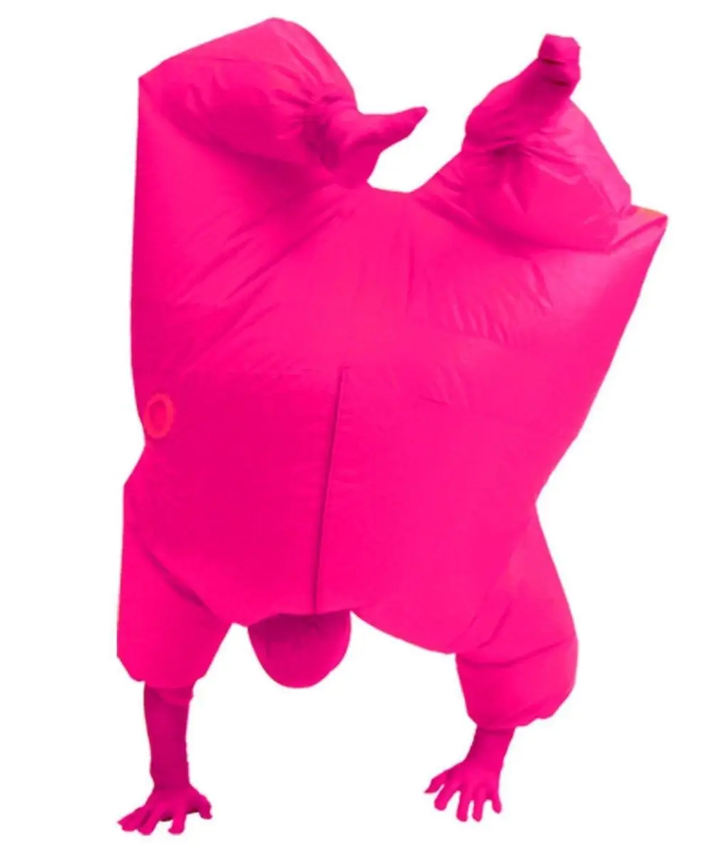 Pink Взрослый костюм, надувной цветной костюм для всего тела, комбинезон, 5 цветов - Цвет: Pink