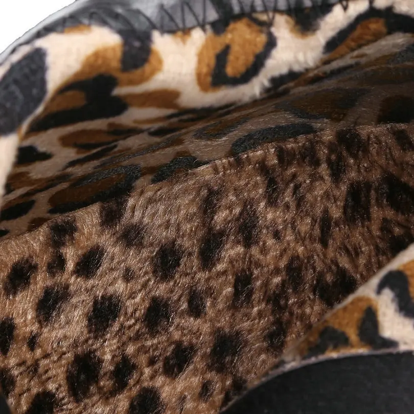 Женские ботинки из ПУ кожи на высоком устойчивом каблуке с круглым носком|high heel