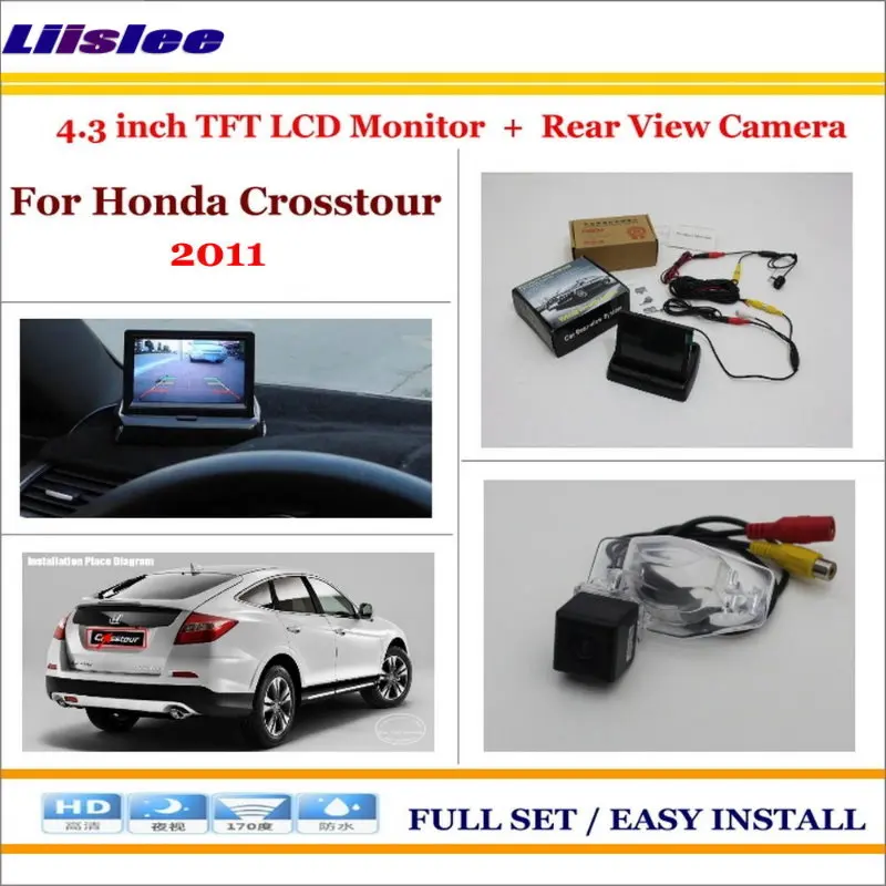

Auto Camera For Honda Crosstour 2011 In Car 4.3" Color LCD Monitor Rear Back Up Camera Park Parking System