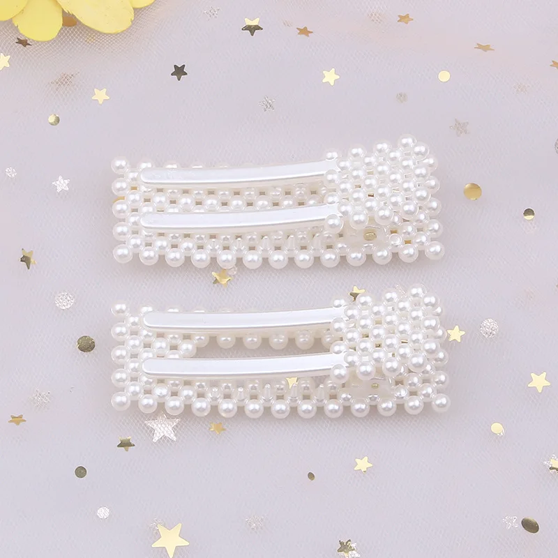 Новая Корейская версия 4 вида стилей женская серебряная металлическая жемчужная