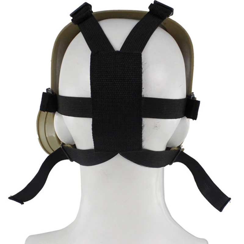 

Paintball Mask Tactical Airsoft Game Full Face Protection Safety Mask Guard Skull Paintball Goggles Gear Black M04 With Two Fan