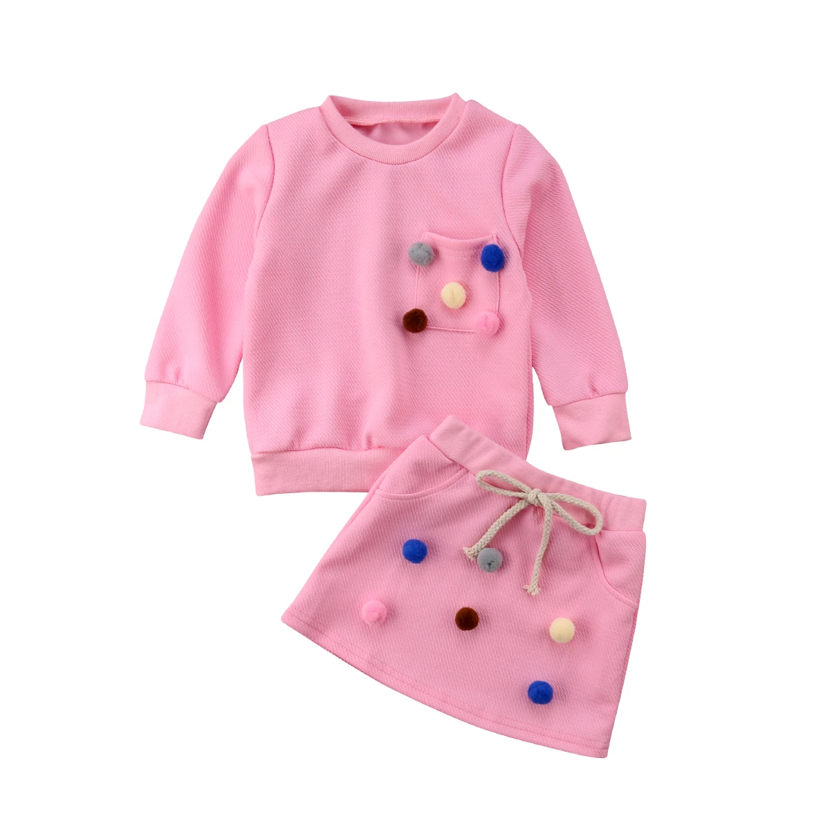 Aututmn Toddler Kids Baby Girl Casual Top Sweater Skirt Clothes Outfits 1-6T | Мать и ребенок