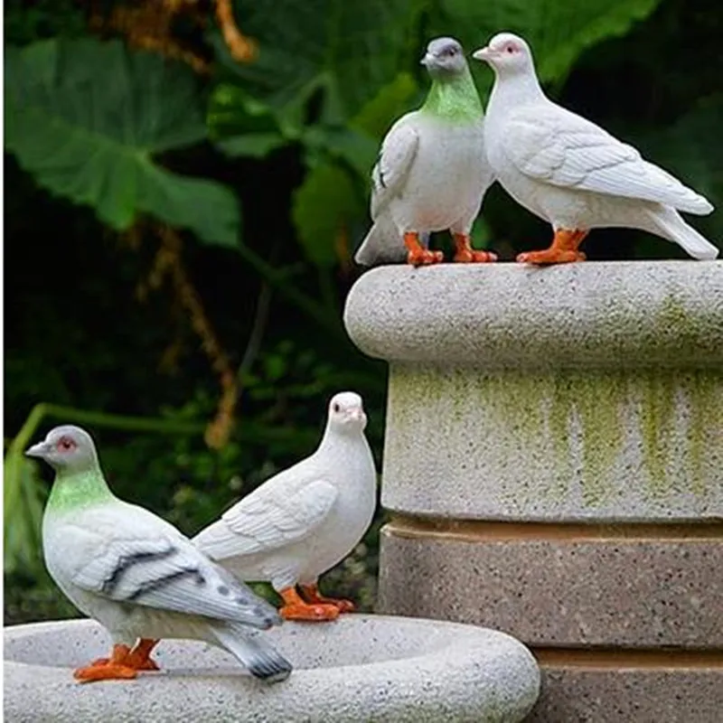 Simulation resin pigeon crafts decoration garden landscape sculpture courtyard wedding event design | Дом и сад
