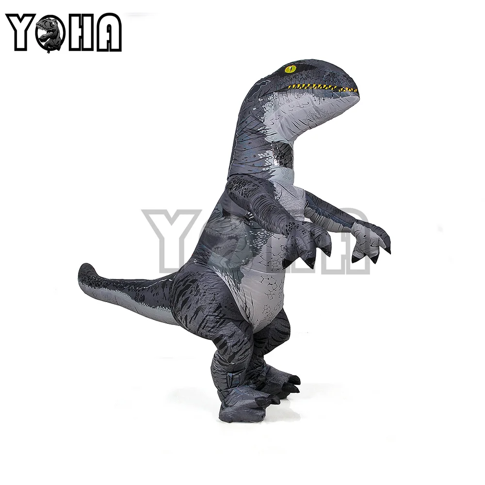 Мир Юрского периода 2 парк горячий взрослый надувной Велоцираптор костюм на