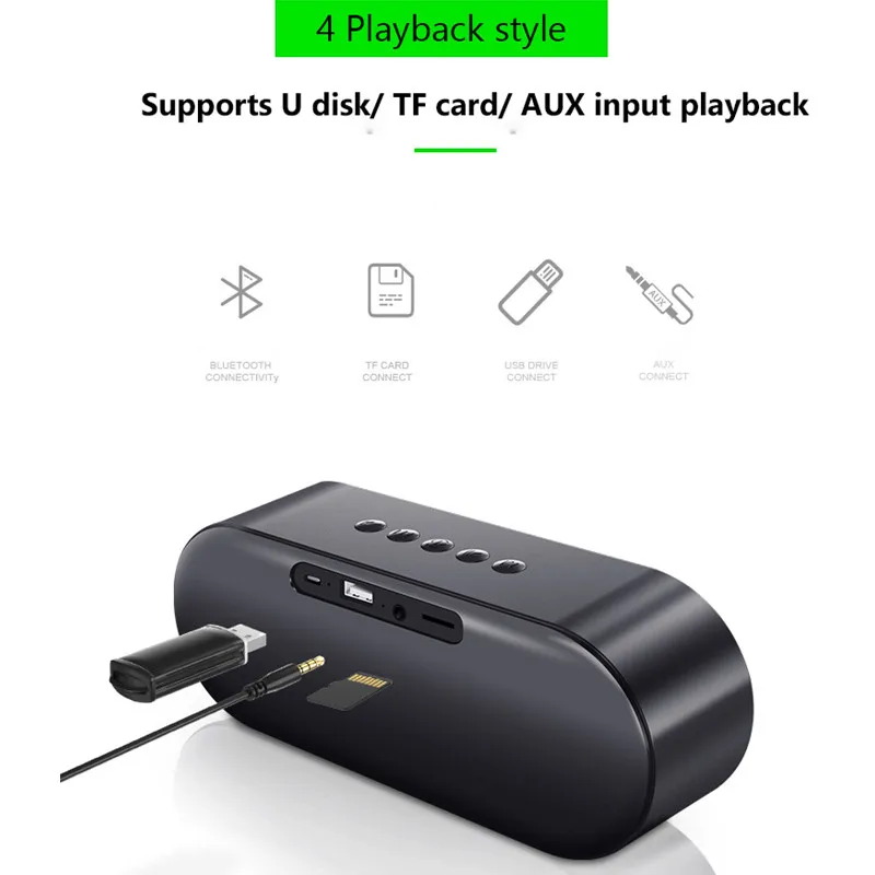 Bluetooth 5 0 динамик портативные беспроводные стереоколонки Hi Fi громкий открытый