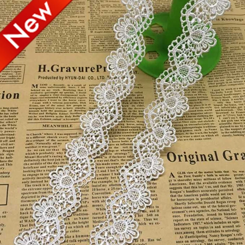 

1.8M Various Flower Lace Trim Knitting Wedding Embroidered Diy Handmade Patchwork Ribbon Sewing Supplies Crafts 1piece