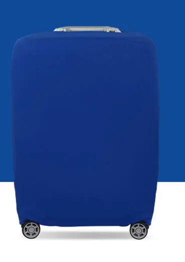 Blue U hand handle Эластичный Чехол для багажа, уплотненный чемодан, защитные чехлы, аксессуары для путешествий, органайзер, защитная дорожная сумка, чехол для чемодана - Цвет: Blue U hand handle