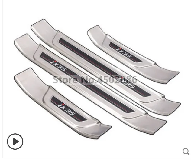 external 4PCS Дверная Накладка на порог из нержавеющей стали авто аксессуары Добро пожаловать педаль для hyundai IX35 износа пластины автомобиля Стайлинг - Цвет: external 4PCS