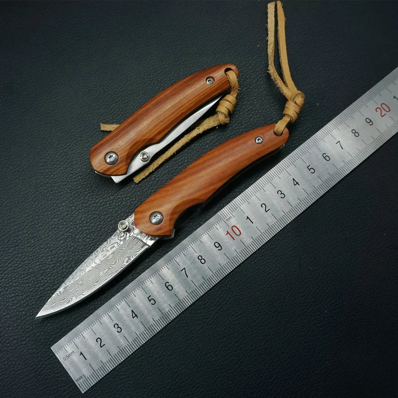 Ручной Кованый дамасский Стальной Охотничий Нож фиксированное лезвие 57 60HRC