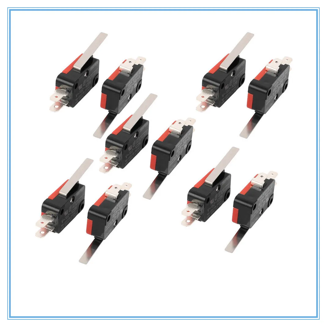 10 шт. V 152 1C25 роликовый рычаг SPDT 1NO 1NC микро концевой выключатель 3 клеммы