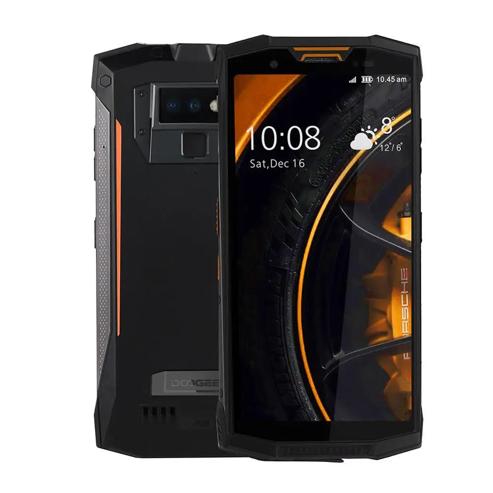 Orange Doogee S80 Ip68 Водонепроницаемый 5,99 ''18:9 Ips мобильный телефон 10080 мАч 12v2a 6 ГБ 64 Гб восьмиядерный смартфон 16,0 Мп фронтальная камера Fhd - Цвет: Orange