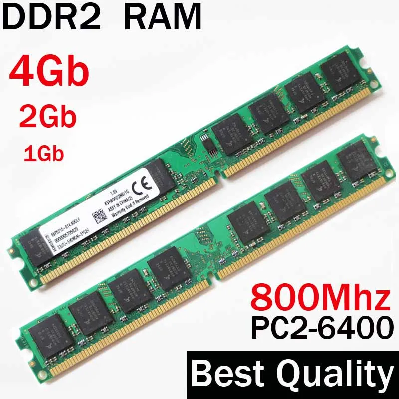 

4Gb RAM DDR2 800 4Gb 2Gb 1Gb - DDR2 800Mhz 4Gb / For AMD for Intel memoria ram ddr2 4Gb single / ddr 2 4 gb memory RAM PC2 6400